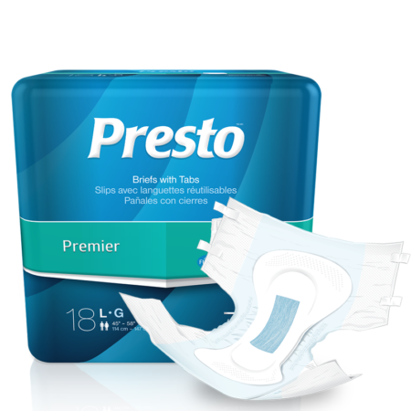 Adult Diapers/Briefs disposable Medium, Large, XLarge, XXLarge, XXXLarge Presto
