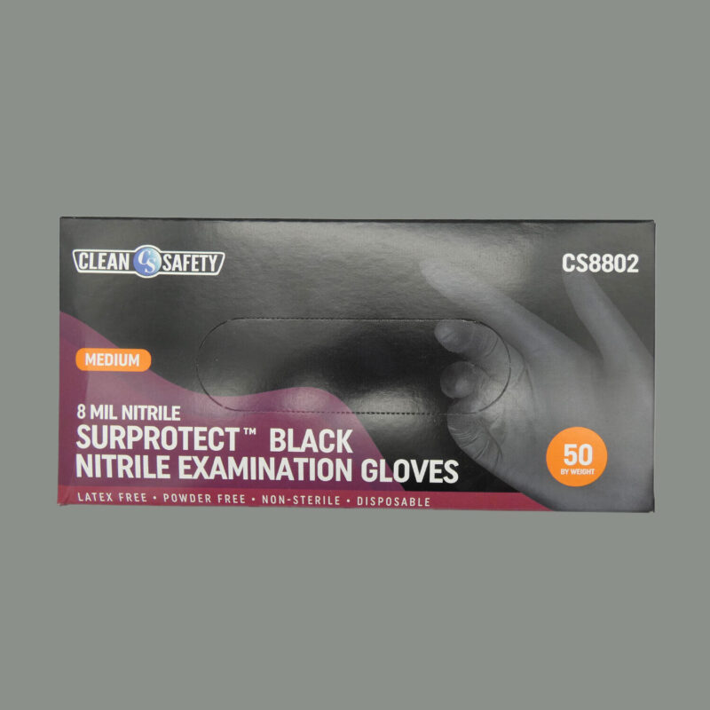 Gloves 8 Mil Nitrile Powder-Free Examination Gloves Surprotect Clean Safety