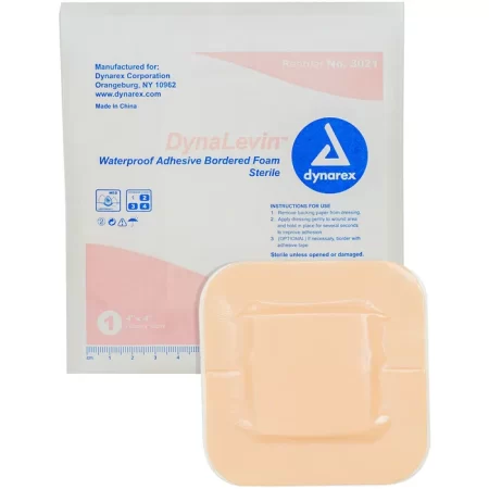 Waterproof Adhesive Bordered Foam Dressings DynaLevin