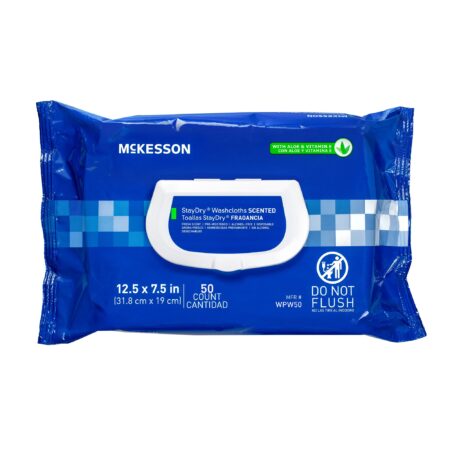 Personal Cleansing Wipe StayDry Soft Pack Mckesson