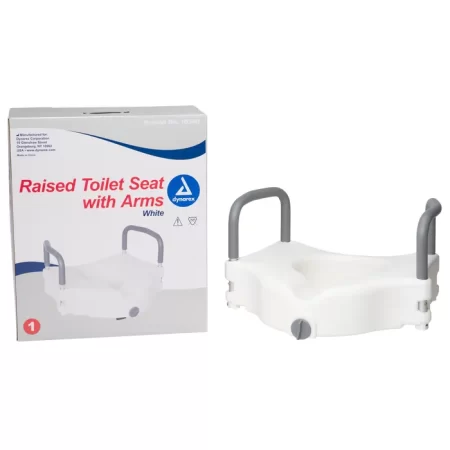 Raised Toilet Seat with Arms