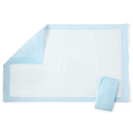 Underpads/Bedpads/Chux/Chucks Disposable Standard Fluff, Moderate Absorbency, 23" x 36", Green -120 Ct