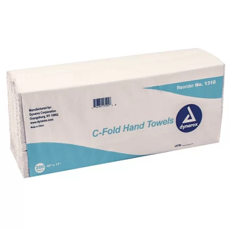 C-Fold Hand Towels, 200 Towels / Sleeve, 12 Sleeves / Case