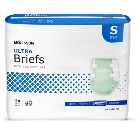 Adult Diapers/Briefs disposable Unisex Adult Incontinence Brief Ultra Disposable Heavy Absorbency McKesson